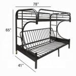 Eclipse Twin/Full Futon Bunk Bed - Image 5