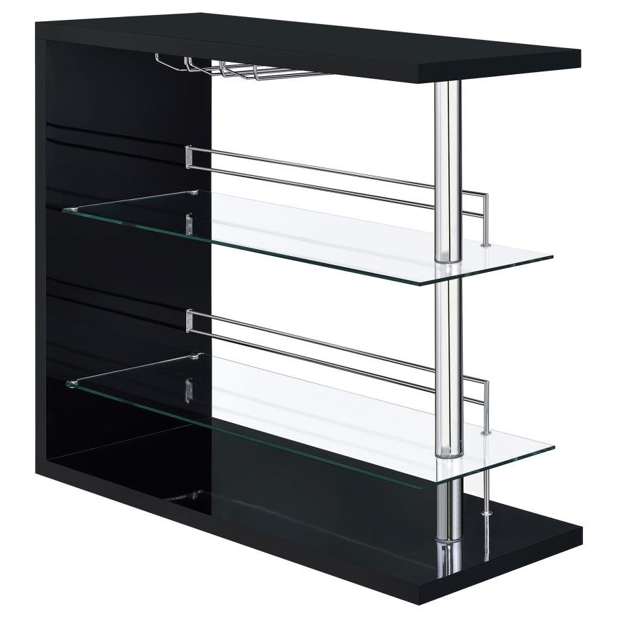 100165_02x900.jpg PRESCOTT RECTANGULAR HOME WINE TABLE BLACK HIGH GLOSS - Image 1