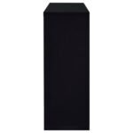 PRESCOTT RECTANGULAR HOME WINE TABLE BLACK HIGH GLOSS - Image 5