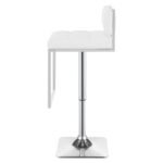 ALAMEDA ADJUSTABLE BAR STOOL CHROME AND WHITE - Image 6