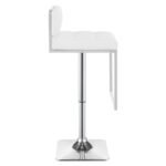 ALAMEDA ADJUSTABLE BAR STOOL CHROME AND WHITE - Image 8