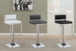 ALAMEDA ADJUSTABLE BAR STOOL CHROME AND WHITE - Image 11