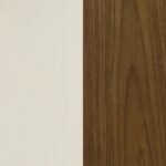 ZION UPHOLSTERED SWIVEL BAR STOOL WALNUT AND ECRU - Image 12