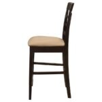 GABRIEL LATTICE BACK COUNTER CHAIR CAPPUCCINO (SET OF 2) - Image 6
