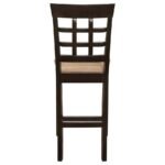 GABRIEL LATTICE BACK COUNTER CHAIR CAPPUCCINO (SET OF 2) - Image 8