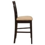 GABRIEL LATTICE BACK COUNTER CHAIR CAPPUCCINO (SET OF 2) - Image 10