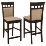 GABRIEL CLOSED BACK COUNTER CHAIR CAPPUCCINO (SET OF 2)