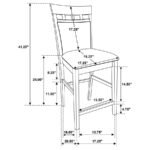 GABRIEL CLOSED BACK COUNTER CHAIR CAPPUCCINO (SET OF 2) - Image 11