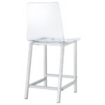 JUELIA CLEAR ACRYLIC COUNTER CHAIR CHROME (SET OF 2) - Image 9