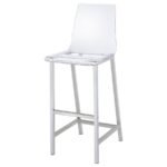 JUELIA CLEAR ACRYLIC BAR CHAIR CHROME (SET OF 2) - Image 5