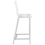JUELIA CLEAR ACRYLIC BAR CHAIR CHROME (SET OF 2) - Image 9