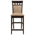 GABRIEL 5-PIECE SQUARE COUNTER HEIGHT DINING SET CAPPUCCINO - Image 7