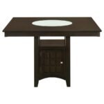 GABRIEL 5-PIECE SQUARE COUNTER HEIGHT DINING SET CAPPUCCINO - Image 4