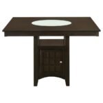 GABRIEL 7-PIECE SQUARE COUNTER HEIGHT DINING SET CAPPUCCINO - Image 4