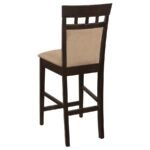 GABRIEL 7-PIECE SQUARE COUNTER HEIGHT DINING SET CAPPUCCINO - Image 8