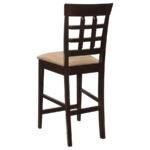 GABRIEL 7-PIECE SQUARE COUNTER HEIGHT DINING SET CAPPUCCINO - Image 7
