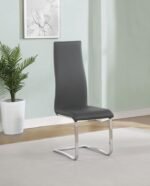 MONTCLAIR UPHOLSTERED DINING SIDE CHAIR GREY (SET OF 4) - Image 2