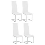 MONTCLAIR UPHOLSTERED DINING SIDE CHAIR WHITE (SET OF 4)