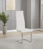 MONTCLAIR UPHOLSTERED DINING SIDE CHAIR WHITE (SET OF 4) - Image 2