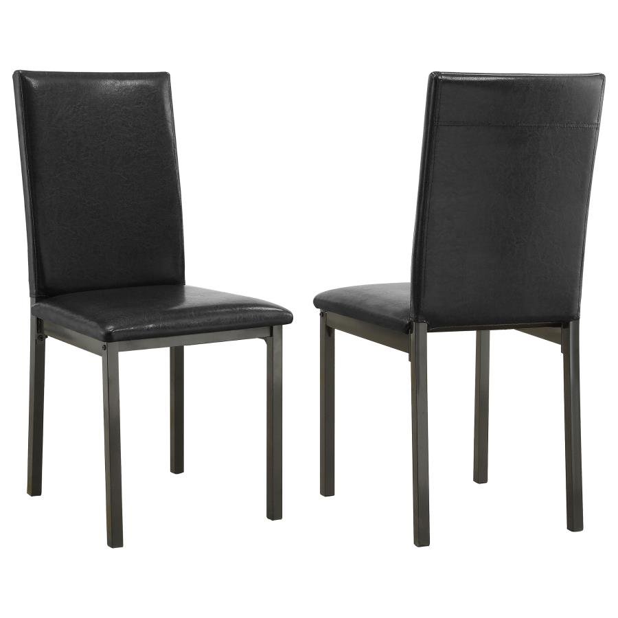 100612_001x900.jpg GARZA UPHOLSTERED DINING SIDE CHAIR BLACK (SET OF 2) - Image 1