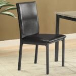 GARZA UPHOLSTERED DINING SIDE CHAIR BLACK (SET OF 2) - Image 2