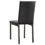 GARZA UPHOLSTERED DINING SIDE CHAIR BLACK (SET OF 2) - Image 4