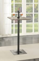 CAVALIER SQUARE 24-INCH PUB HEIGHT BISTRO BAR TABLE DARK ELM - Image 2