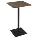 CAVALIER SQUARE 24-INCH PUB HEIGHT BISTRO BAR TABLE DARK ELM