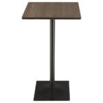 CAVALIER SQUARE 24-INCH PUB HEIGHT BISTRO BAR TABLE DARK ELM - Image 3