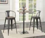 CAVALIER SQUARE 24-INCH PUB HEIGHT BISTRO BAR TABLE DARK ELM - Image 6