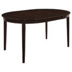 GABRIEL 5-PIECE EXTENSION LEAF DINING TABLE SET CAPPUCCINO - Image 3