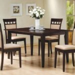 GABRIEL 5-PIECE RECTANGULAR 59-INCH DINING SET CAPPUCCINO