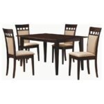 GABRIEL 5-PIECE RECTANGULAR 59-INCH DINING SET CAPPUCCINO - Image 2