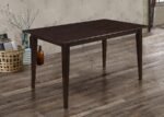 GABRIEL RECTANGULAR 59-INCH WOOD DINING TABLE CAPPUCCINO - Image 2