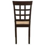 GABRIEL LATTICE BACK DINING SIDE CHAIR CAPPUCCINO (SET OF 2) - Image 8