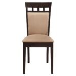 GABRIEL CLOSED BACK DINING SIDE CHAIR CAPPUCCINO (SET OF 2) - Image 4