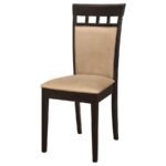GABRIEL CLOSED BACK DINING SIDE CHAIR CAPPUCCINO (SET OF 2) - Image 5