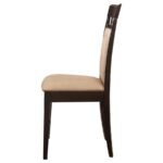 GABRIEL CLOSED BACK DINING SIDE CHAIR CAPPUCCINO (SET OF 2) - Image 6