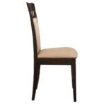 GABRIEL CLOSED BACK DINING SIDE CHAIR CAPPUCCINO (SET OF 2) - Image 10