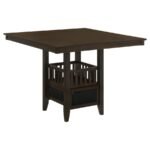 JADEN 5-PIECE SQUARE COUNTER HEIGHT DINING SET ESPRESSO - Image 3
