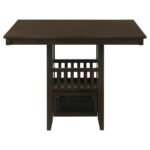 JADEN 5-PIECE SQUARE COUNTER HEIGHT DINING SET ESPRESSO - Image 4