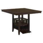 JADEN SQUARE 47-INCH COUNTER HEIGHT DINING TABLE ESPRESSO - Image 3