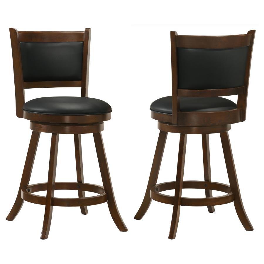 101919_001x900.jpg BROXTON UPHOLSTERED SWIVEL COUNTER CHAIR CHESTNUT (SET OF 2) - Image 1