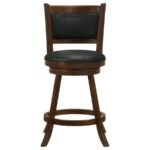 BROXTON UPHOLSTERED SWIVEL COUNTER CHAIR CHESTNUT (SET OF 2) - Image 4