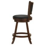 BROXTON UPHOLSTERED SWIVEL COUNTER CHAIR CHESTNUT (SET OF 2) - Image 6