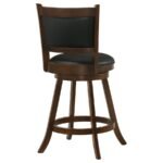 BROXTON UPHOLSTERED SWIVEL COUNTER CHAIR CHESTNUT (SET OF 2) - Image 8