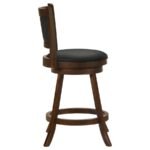 BROXTON UPHOLSTERED SWIVEL COUNTER CHAIR CHESTNUT (SET OF 2) - Image 9