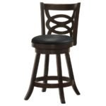 CALECITA WOOD SWIVEL COUNTER STOOL CAPPUCCINO (SET OF 2) - Image 5