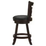 CALECITA WOOD SWIVEL COUNTER STOOL CAPPUCCINO (SET OF 2) - Image 6