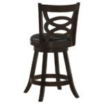 CALECITA WOOD SWIVEL COUNTER STOOL CAPPUCCINO (SET OF 2) - Image 7